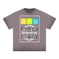 “Motion elements” Reverse Dyed Loose Cotton T-Shirt