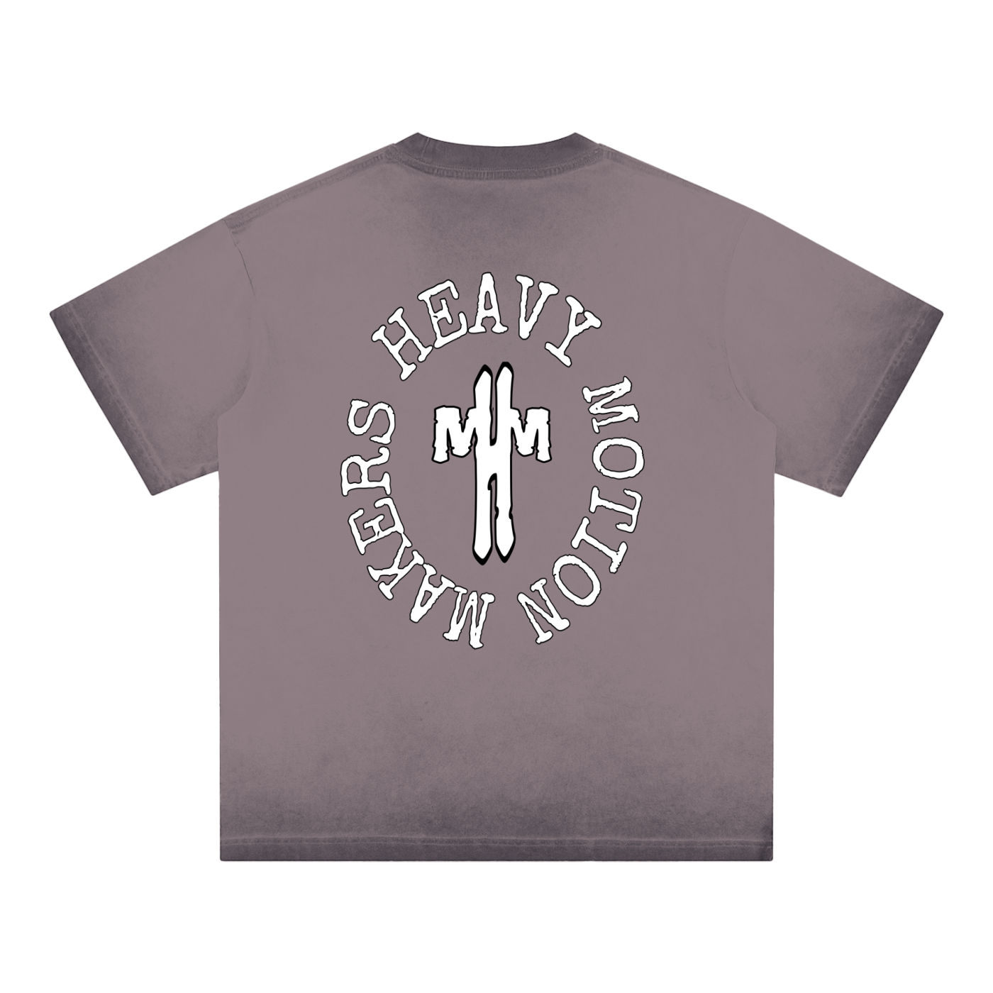 “Motion elements” Reverse Dyed Loose Cotton T-Shirt