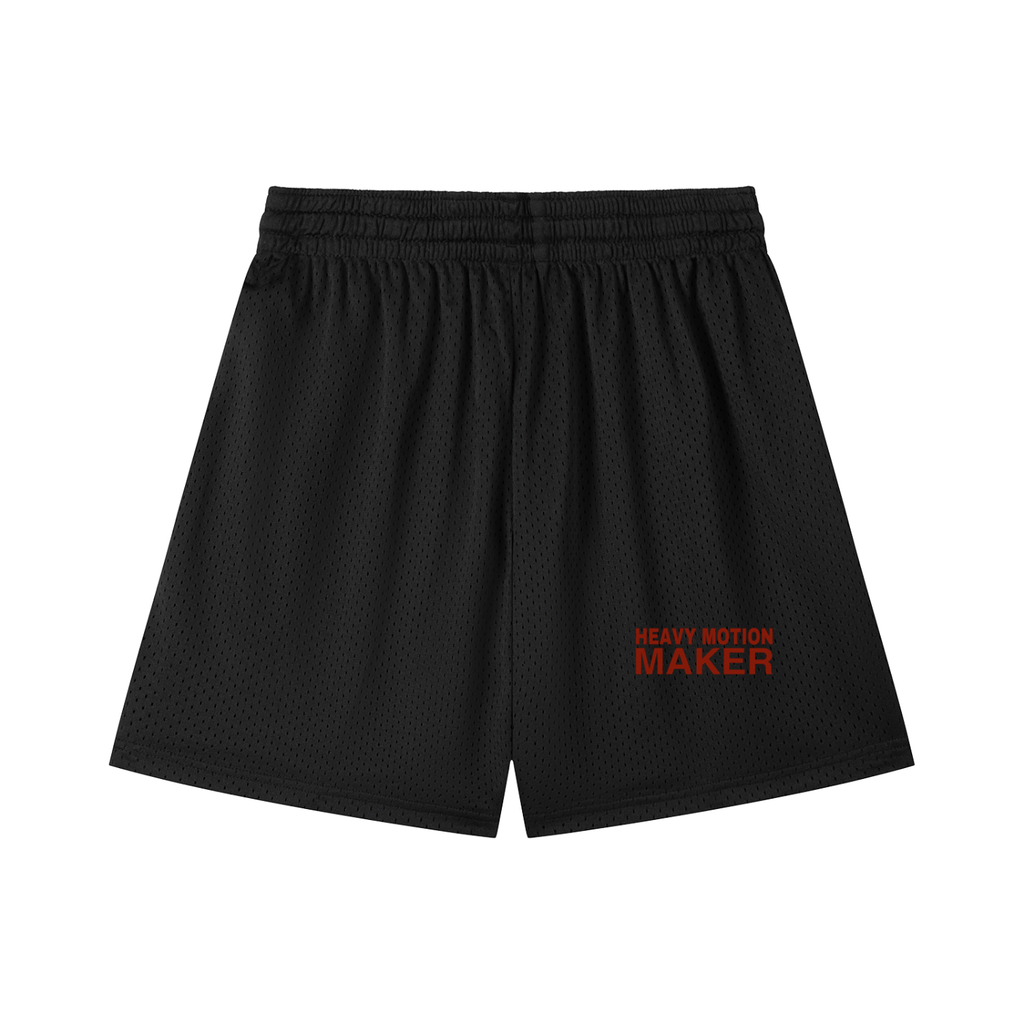 “Motion Sun” Mesh Drawstring Shorts